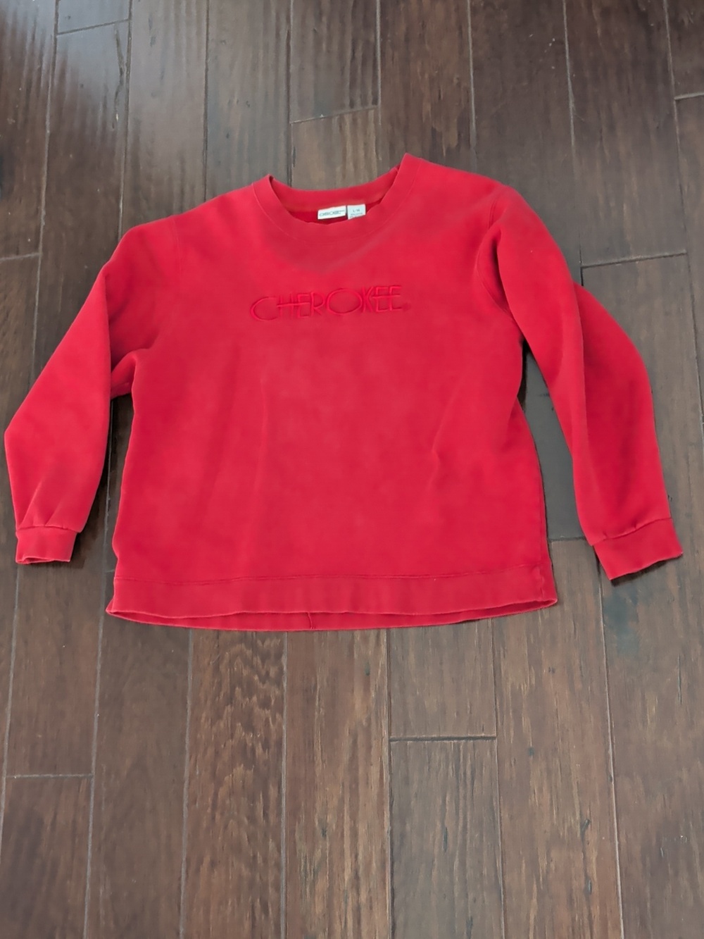 Vtg Cherokee embroidered front sweatshirt made in USA